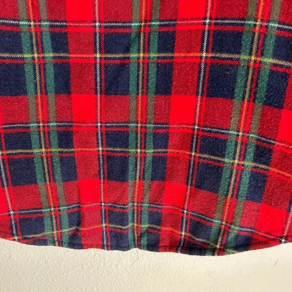 Vintage Northwest Territory Shacket Red Plaid Flannel Quilt Lined Chore